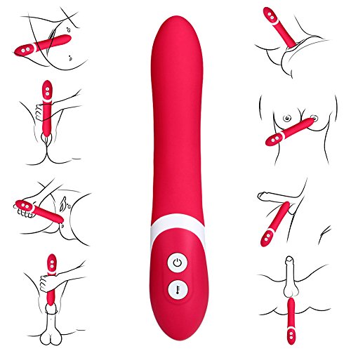 GESS Ava Natural Flow Vibrator with Body Heat Tech and Skin Touch Tech Silicone with real skin softness Multispeed Vibrator Dildo G-spot Stimulation Clitoral Massager Female Sex Toy (Pinlk)