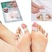 Fenical Body Slimming Healthy Silicone Magnetic Toe Rings - One Pair (Translucent White)