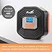 Portable Air Compressor Pump/12V DC Digital Tire Inflator, Automatic Shut Off at Preset Pressure, 3 Way Safety LED Lights Ideal for Car, Bicycle, Motorcycle, Balls