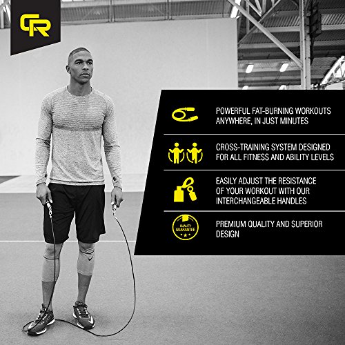 Crossrope Premium Set Complete Portable Jump Rope Set Includes 4