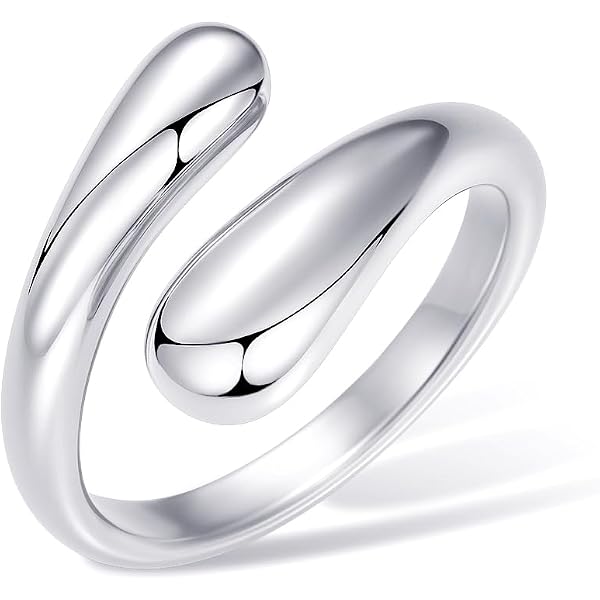 AeraVida Sterling Silver Leaf Wraparound Ring - Nature-Inspired Boho Wedding Ring, Comfort Fit (Size Small)