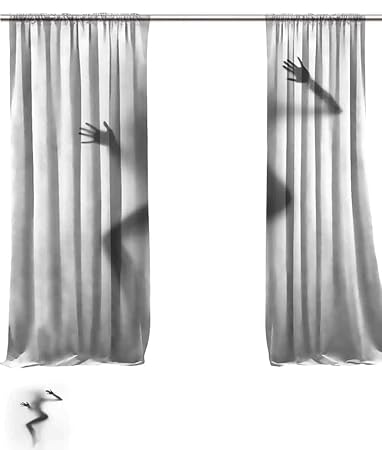 Amazon Com Curtains Semi Sheer Curtain Sexy Woman Silhouette