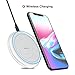 LG V30/ iPhone X/ 8 Plus / 8 Wireless Charger Pad with Matting Surface, Bbtops Fast Qi Wireless Charging Stand Pad for Samsung Galaxy Note 8/ S8 plus/ S8 / S7 and other Qi-enabled Device-White