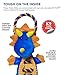Outward Hound Ropes-A-Go-Go Dragon Interactive Plush Squeaky Dog Tug Toy