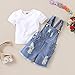 Saeaby Kids Toddler Baby Girl Jeans Denim Jumpsuit Overalls Denim Suspenders Outfit Girls Ripped Jeans for Girls Outfits 2-3T