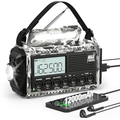 Eoxsmile Emergency Radio Hand Crank Solar NOAA