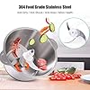 Homeasy-Food-Processor-Meat-Grinder-Mini-Chopper-2L-Stainless-Steel-Food-Chopper-for-Meat-Vegetables-Fruits-and-Nuts-Stainless-Steel-Bowl-and-4-Sharp-Blades-350W-8-Cups Homeasy Food Processor, Meat Grinder Mini Chopper 2L Stainless Steel Food Chopper for Meat, Vegetables, Fruits and Nuts, Stainless Steel Bowl and 4 Sharp Blades, 350W, 8 Cups