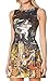 Women's Cartoon Printed Stretchy Sleeveless Pleated Fit and Flare Skater Dress