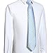 KissTies White Blue Tie 63'' XL Extra Long Ties Diamond Check Necktie