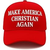 Christian Faith Cap – Make America Christian Again – Adjustable Red Hat – BissetDuany