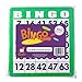 100-pack Green Reusable Bingo Cards with Unique Numbers for 100 Players - Family Bingo Game Accessories - Use with Clear Chips