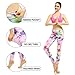 SOUTEAM Womens Yoga Leggings with Pocket Lightweight Fitness Pants, Watercolor White, Medium