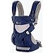 Ergobaby Bundle - 2 Items: French Blue Cool AIr Mesh All Carry Position 360 Baby Carrier and Easy Snug Infant Insert Grey