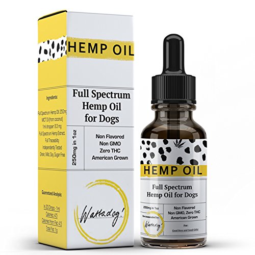 Wattadog Full Spectrum Hemp Oil for Dogs Anxiety & Stress Relief