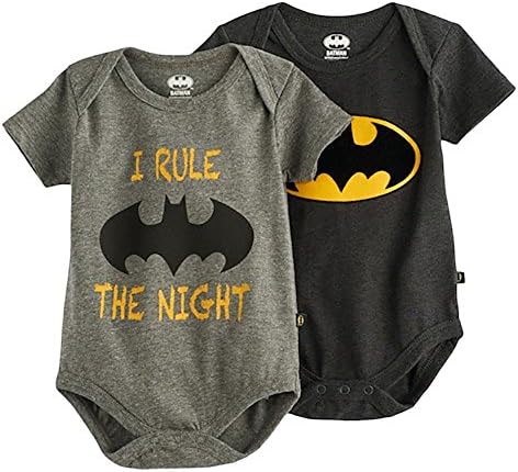 Batman Infant Boys’ 2 Piece Short-Sleeve Bodysuit (6-9 Months)