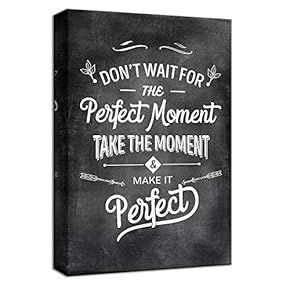 Canvas Wall Art Inspirational Quotes for Office Painting Artwork for Home Prints Framed - 12x18 inches