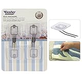 Rug Anchors Anti Slip Pins - Rug Gripper to Hold Rugs in Place, Designed for Rugs, Mats, and Runners on Carpet, Reduce Slipping, Bunching, Curling, and Movement of Your Throw and Area Rugs