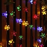 Innoo Tech Multi Color Blossom Solar Outdoor String Lights Fairy Flower, 50 Led Garden Lights for Holiday, Chrismas, Party, Wedding,Patio