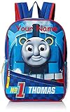 Personalized Thomas The Tank Engine Train Eva Molded Face Back to School Backpack Book Bag - 14 Inches