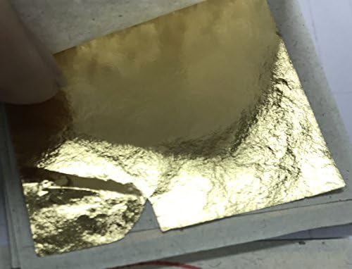 Gold Leaf Sheets 999/1000 Real Gold : 500 pcs Gold 100% Leaf Sheets
