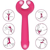 G Spot Vibrator with 3 Motors for Vagina Clitoris Penis Stimulation，Treediride 2.0 Upgrade Silicone Dildo Vibrator with 7 Vibration Modes Waterproof Penis Stimulator Quiet Sex Toy for Women Men Couple