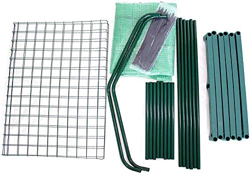 BeGrit 2 Tier Mini Greenhouse with Shelves & Cover Portable Compact Garden Growhouse Sturdy Steel Frame Flower Shelter with Reinforced PE Cover & Tie Wraps (H93cm x W49cm x L72cm)