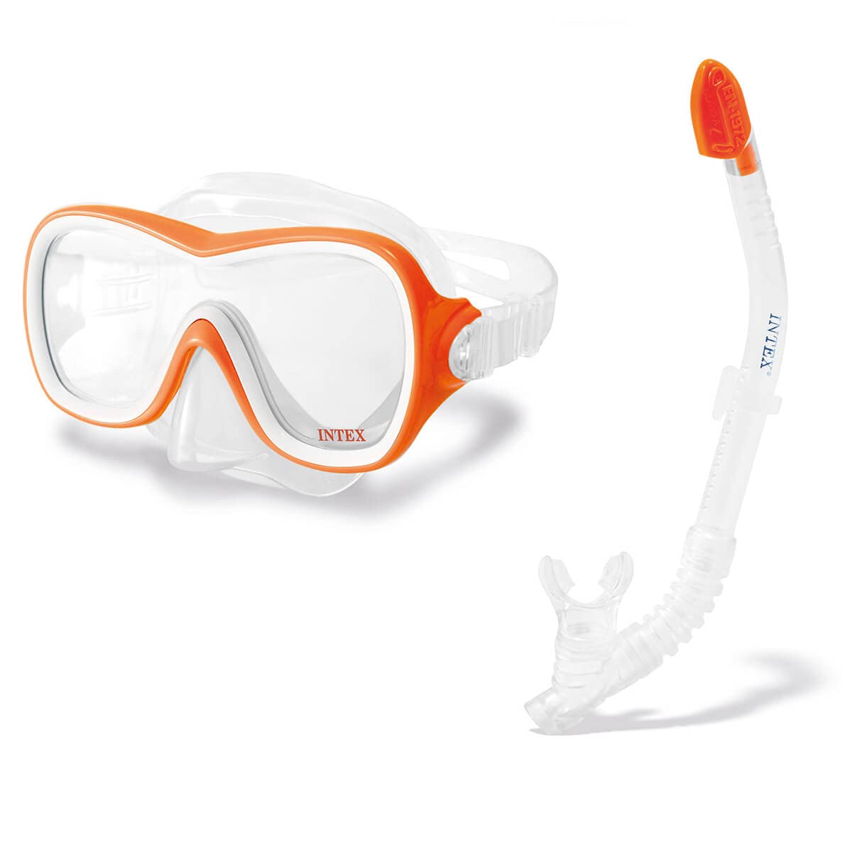 INTEX | Wave Rider Swim Set | Orange Snorkel Set | Swimming Accessories | Ages 8+