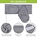 Sinland Spa Headband for Women 6 Counts Adjustable Makeup Hair Band with Magic Tape,Head Wrap for Face Care,Makeup and Sports