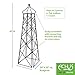 Achla Designs Lattice Obelisk Garden Trellis