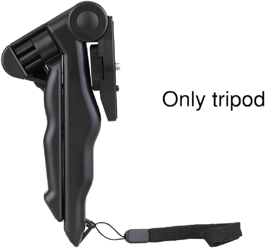Phone Tripod Universal Mini 90" Rotation Desktop & Handle Stabilizer for Mobile Phone Camera Go Pro with Cell Phone Holder Clip (Tripod only)
