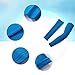 SUPOW Outdoor Sports Bike Cycling, Hiking, Golf, Basketball, Baseball, Football, Shooting Lycra Uv Protection Sun Protective Cooling Fast Sweat Fast Dry Arm Cooler Warmer Sleeves, Blue