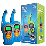 iKsee Walkie Talkies for Kids, 22 Channel 2 Way Radio 3 Mile Long Range with Compass Flashlight, Best Gifts Toys for Age 3 4 5 6 7 8 9 Boys and Girls to Outside Adventure