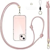 Birwiny Anti-Theft Phone Lanyard Crossbody & Wrist Strap | 2 Phone Tabs, Secure Lock Design | Universal for All Phones | Adjustable Strap with Premium Metal Buckles | Skin-Friendly Nylon