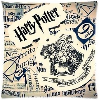 GraebnerSaleStore 18X 18inch Pastoral Style Cotton Linen Decorative Throw Pillow Cover Cushion Case New Harry Potter H:320