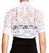 eVogues Women's Floral Lace Bolero Shrug