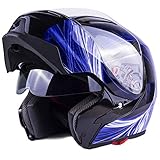Typhoon G339 Modular Motorcycle Helmet DOT Dual