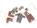 Factory Direct Craft Hanging Santa's Laundry Clothes Line Christmas Garland