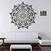 Cukudy Wall Sticker Indian Mandala Flower Mural Home Vinyl Family Bedroom Wall Decal