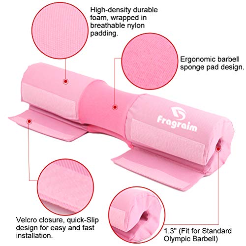 Barbell Pad Squat Pad, Safety Bar Pad with Thick Foam and Nylon Padding