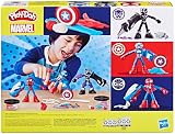 Play-Doh Marvel Hero Adventure Action Figure Playset 3 Bendable Figures view 12