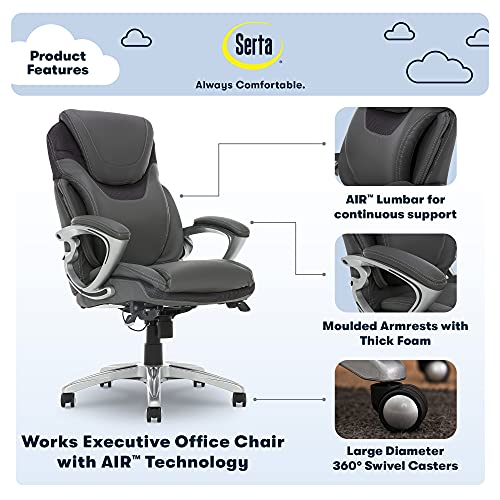 Serta AIR Health and Wellness Executive Office Chair High Back