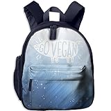 Plant Based Diet Eating Vegan Kid's All-in-One Backpack, Baby Boys Girls Toddler Pre School Waterproof School Bag Children Bookbags
