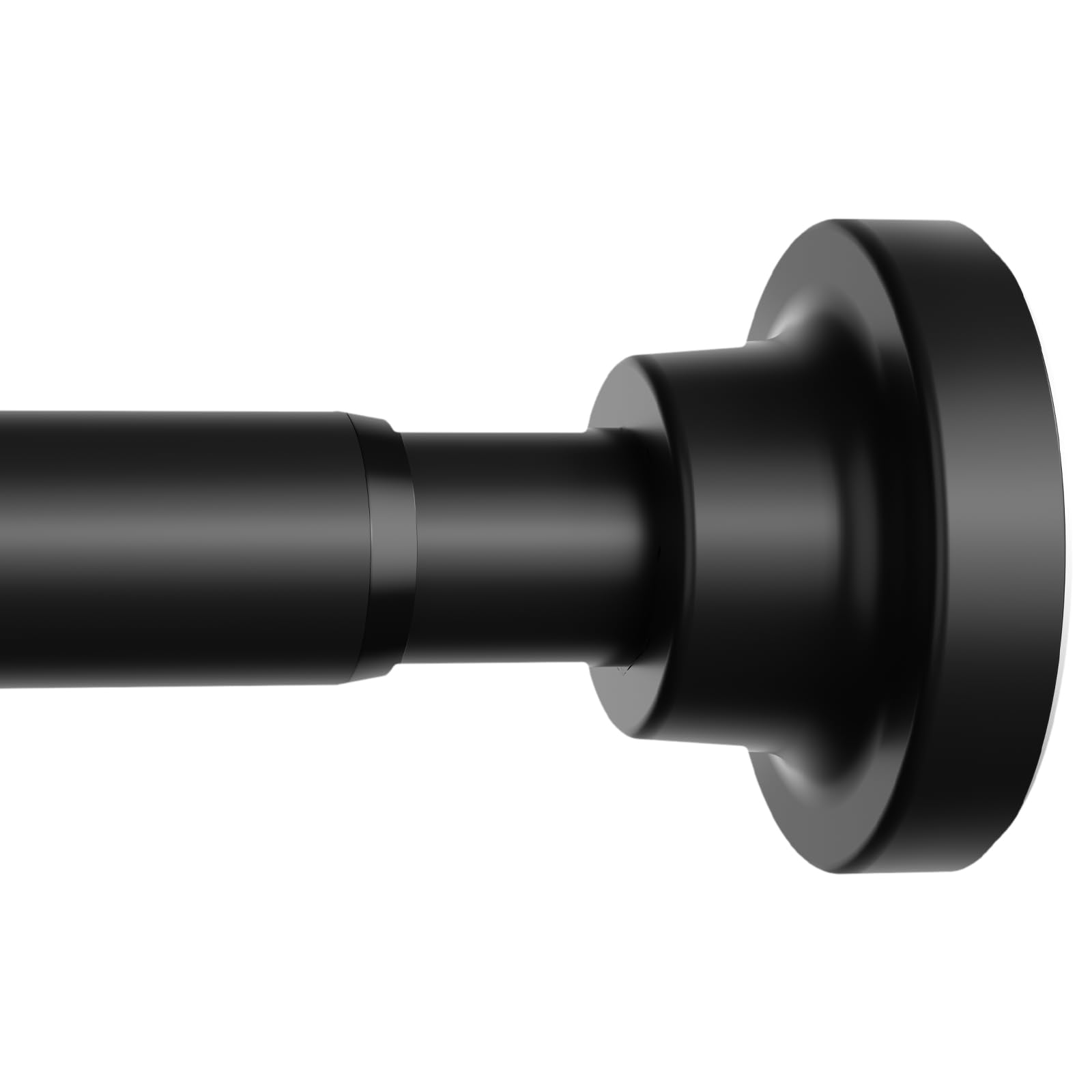 Photo 1 of AIZESI Spring Tension Curtain Rod 29-63 Inch Black Stainless Steel Telescoping Rod No Drill for Window or Shower