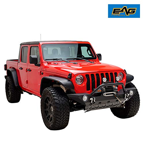 EAG Front Bumper with Fog Light Hole and DRing Fit for 2020 2021