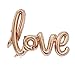 MOCOO 32 Inch Love Balloon Banner (2pcs) Romantic Wedding Bridal Shower Anniversary Engagement Party Decoration Vow Renewal Champagne Pink Balloon NU010C