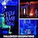 Onforu UV LED Black Lights Bulb, 7W A19 E26 Bulb, UVA Level 385-400nm, Glow in The Dark for Blacklights Party, Body Paint, Fluorescent Poster, Neon Glow (6 Pack)