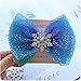Hair Bow Barrettes For Girls Alligator Clips Hair Barrettes Clips Tiny Christmas Snowflake Hair Accessories Hair Clips Hair Barrettes For Women Accessories Mesh Hairpin（Blue)