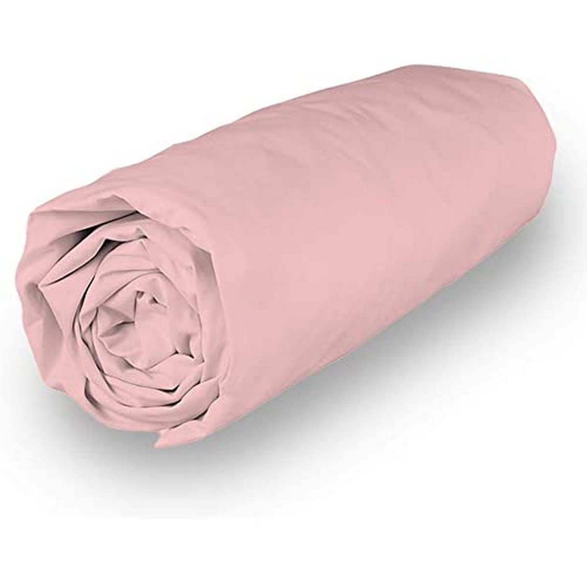 Soleil d'ocre Camille 90 x 190 cm Cotton Rose Fitted Sheet