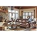 Signature Design by Ashley Porter Traditional Hand-Finished Rectangular Chair Side End Table, Dark Brown