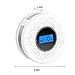 Combination Smoke and Carbon Monoxide Detector with Display, Battery Operated Smoke CO Alarm Detector